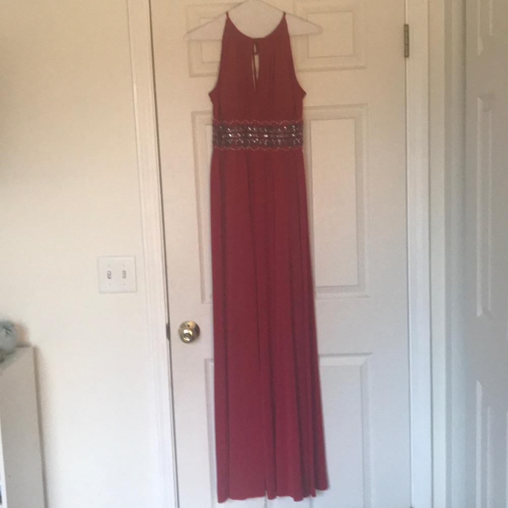 Red formal dress